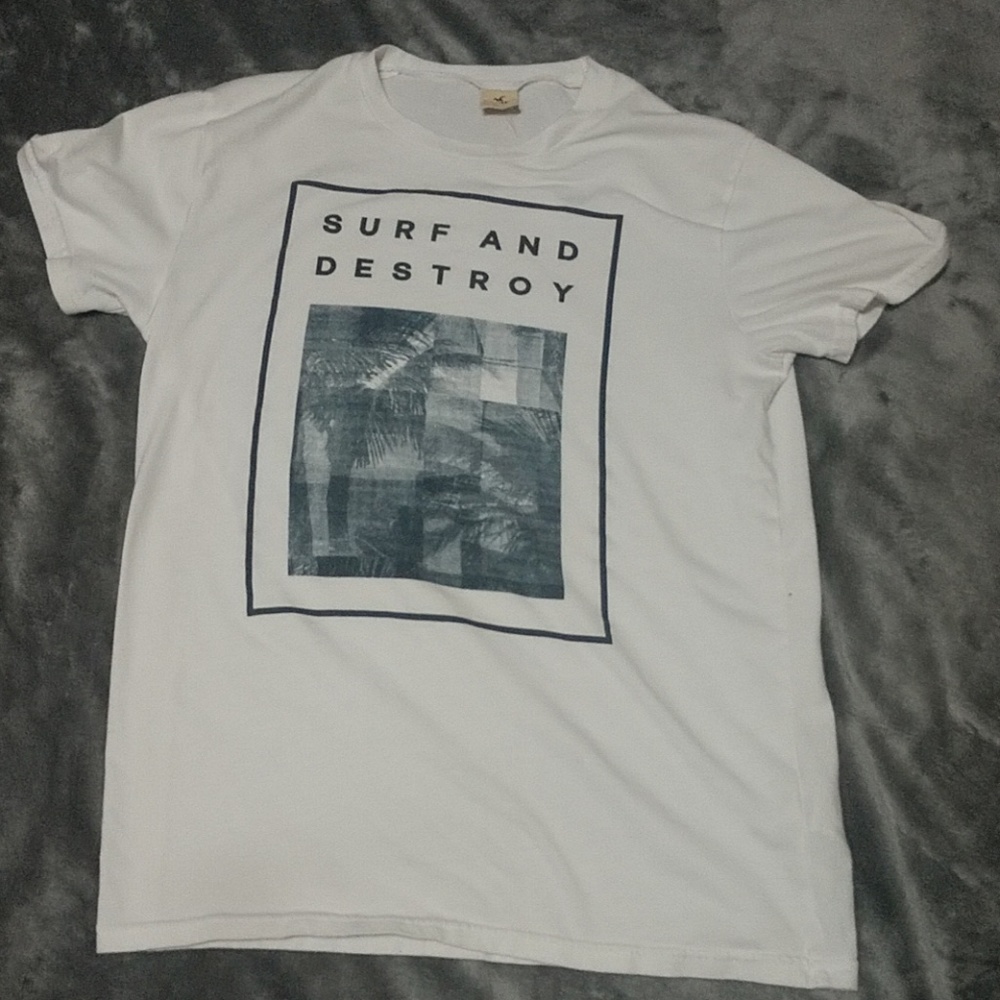 Hollister graphic tee surf and destroy